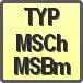Piktogram - Typ: MSCh,MSBm